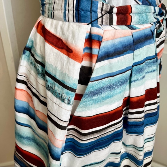 Anthropologie Moulinette Soeurs Afterlight Striped Midi Dress Multicolor Sz M - Picture 9 of 16